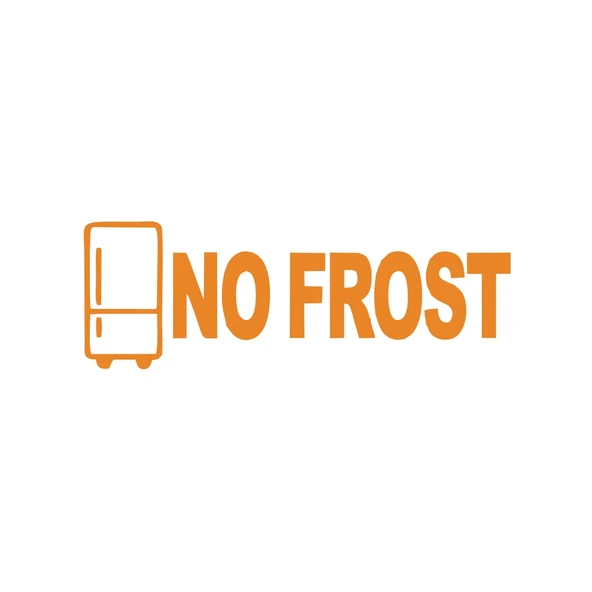 No Frost Araba Sticker 17x17 Cm Turuncu ürün görseli 1