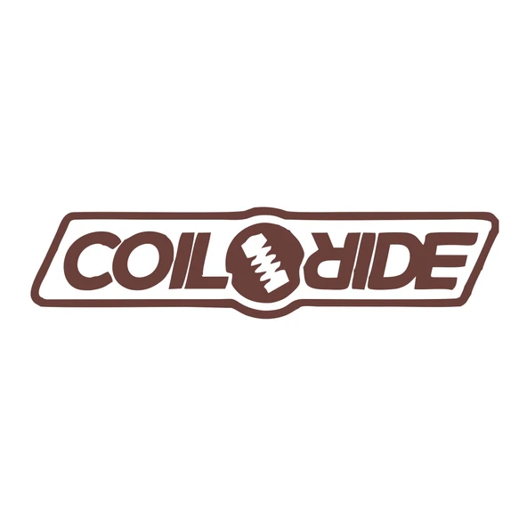 Coil Ride Araba Sticker 17x17 Cm Kahverengi ürün görseli 1