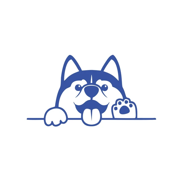 El Sallayan Köpek Araba Sticker 17x17 Cm Mavi ürün görseli 1