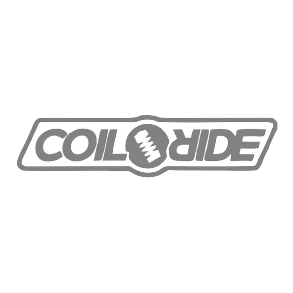 Coil Ride Araba Sticker 17x17 Cm Gri ürün görseli 1