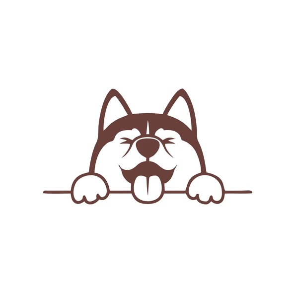 Tutunan Köpek Araba Sticker 17x17 Cm Kahverengi ürün görseli 1