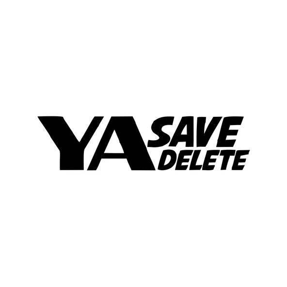 Ya Save Ya Delete Araba Sticker 17x17 Cm Siyah ürün görseli 1