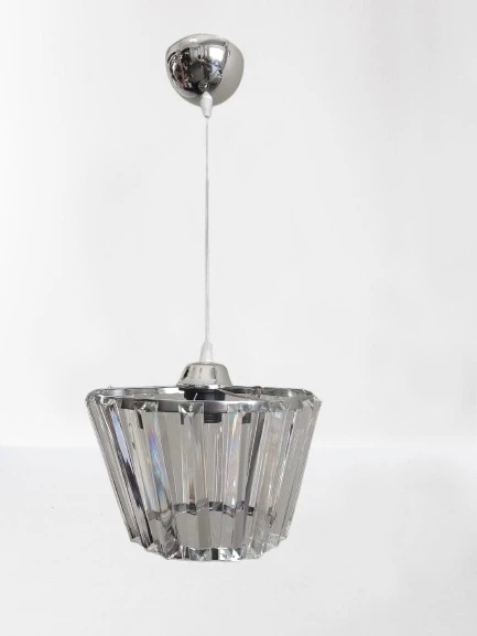 DMR Kristal Taşlı Konik KROM Büyük Yuvarlak E-27 Duylu ürün görseli 1