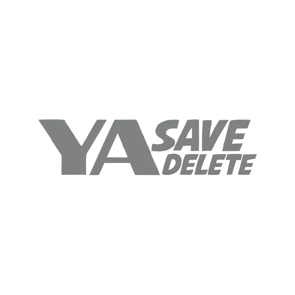 Ya Save Ya Delete Araba Sticker 17x17 Cm Gri ürün görseli 1