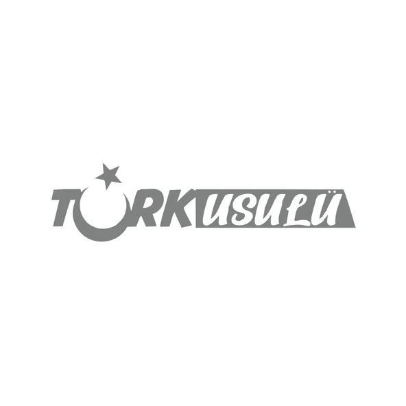 Türk Usulü Araba Sticker 17x17 Cm Gri ürün görseli 1