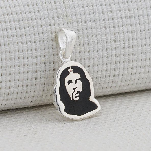 Che Guevara 925 Ayar Gümüş Kolye ürün görseli 1