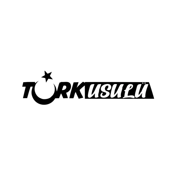 Türk Usulü Araba Sticker 17x17 Cm Siyah ürün görseli 1