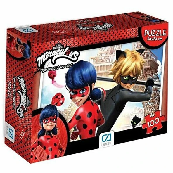 Ca Puzzle 100 - 1 Mıraculous 5002 - Resim 2