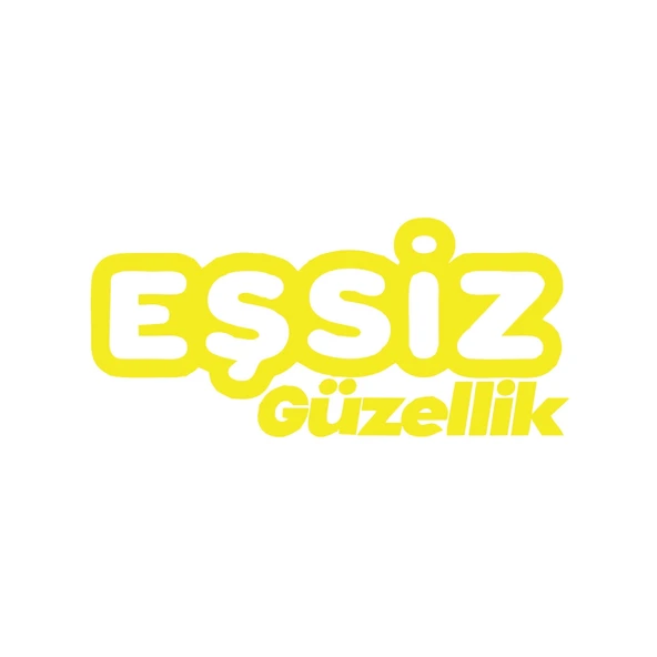 Eşsiz Güzellik Araba Sticker 17x17 Cm Sarı ürün görseli 1