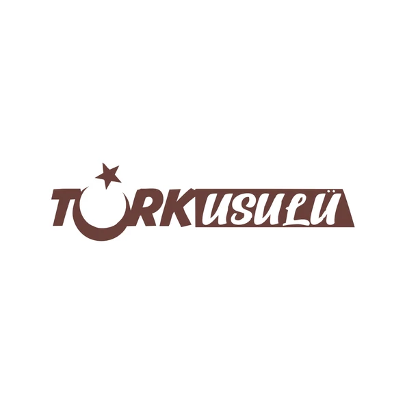 Türk Usulü Araba Sticker 17x17 Cm Kahverengi ürün görseli 1