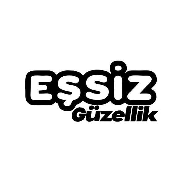 Eşsiz Güzellik Araba Sticker 17x17 Cm Siyah ürün görseli 1