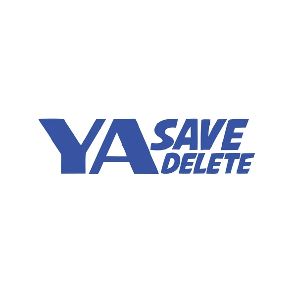 Ya Save Ya Delete Araba Sticker 17x17 Cm Mavi ürün görseli 1