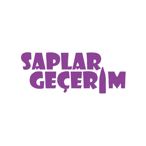 Saplar Geçerim Araba Sticker 17x17 Cm Mor ürün görseli 1