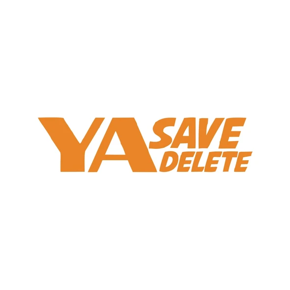 Ya Save Ya Delete Araba Sticker 17x17 Cm Turuncu ürün görseli 1