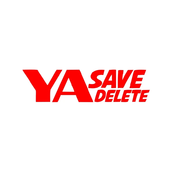 Ya Save Ya Delete Araba Sticker 17x17 Cm Kırmızı ürün görseli 1