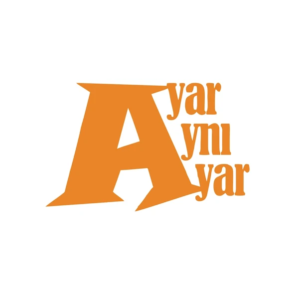 Ayar Aynı Ayar Araba Sticker 17x17 Cm Turuncu ürün görseli 1