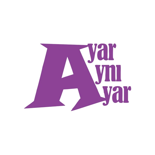 Ayar Aynı Ayar Araba Sticker 17x17 Cm Mor ürün görseli 1