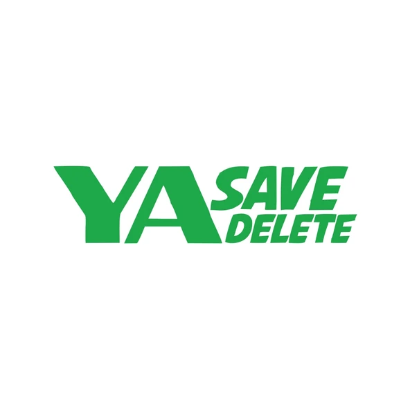 Ya Save Ya Delete Araba Sticker 17x17 Cm Yeşil ürün görseli 1