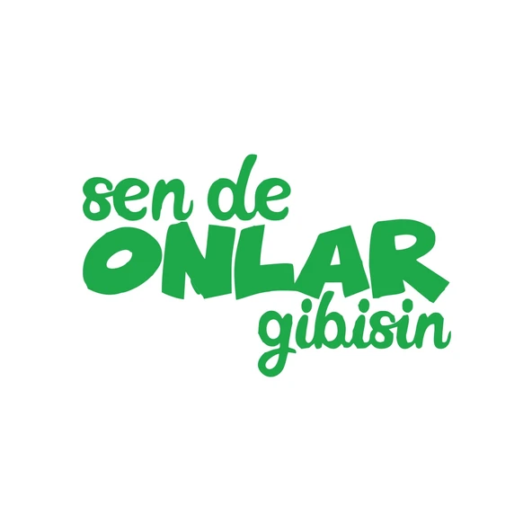 Sen de Onlar Gibisin Araba Sticker 17x17 Cm Yeşil ürün görseli 1