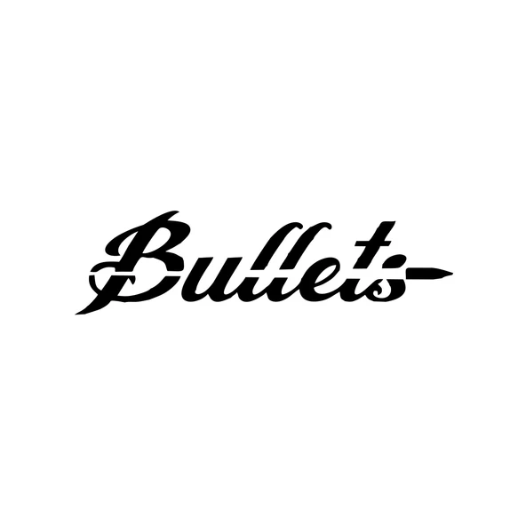 Bullets Araba Sticker 17x17 Cm Siyah ürün görseli 1