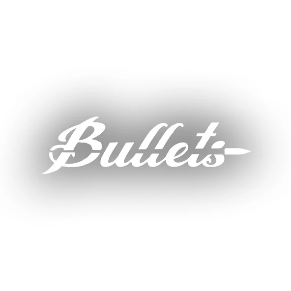 Bullets Araba Sticker 17x17 Cm Beyaz ürün görseli 1