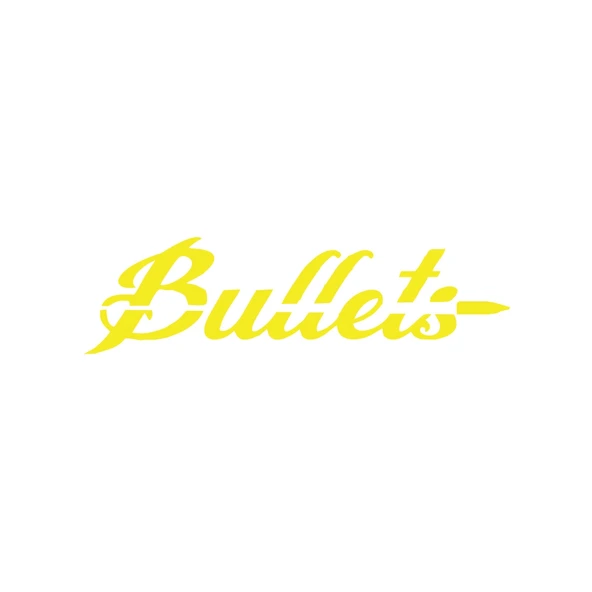 Bullets Araba Sticker 17x17 Cm Sarı ürün görseli 1