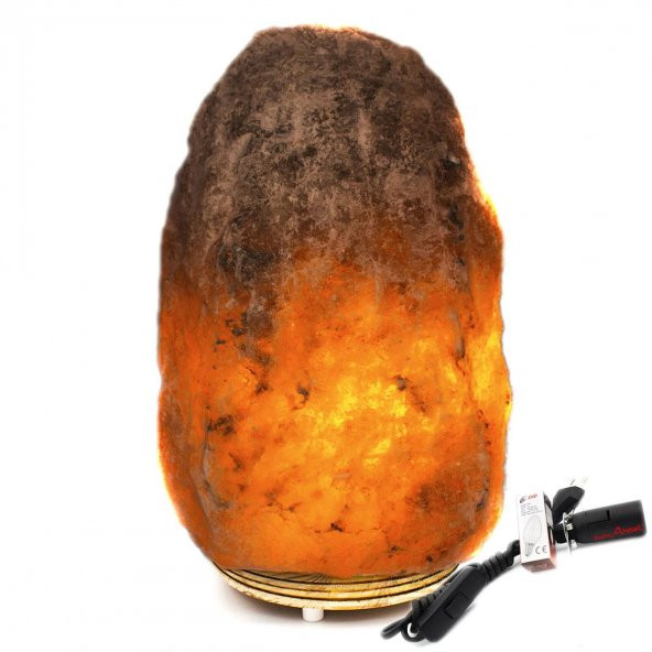 Tuz Lambası 3-4 Kg Doğal Elde Çekiçlenmiş Açma Kapama Düğmeli ürün görseli 1
