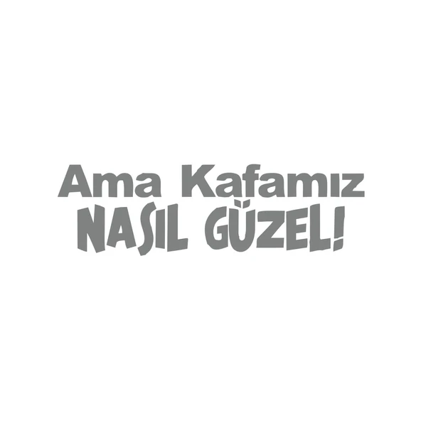 Ama Kafamız Nasıl Güzel Araba Sticker 17x17 Cm Gri ürün görseli 1