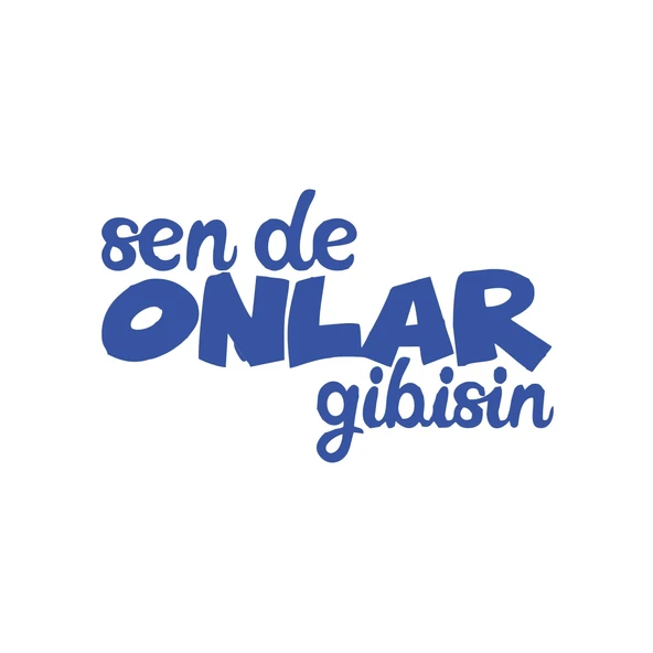 Sen de Onlar Gibisin Araba Sticker 17x17 Cm Mavi ürün görseli 1