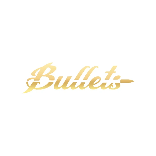 Bullets Araba Sticker 17x17 Cm Gold ürün görseli 1