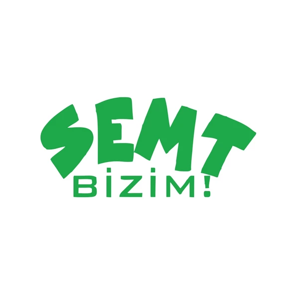 Semt Bizim Araba Sticker 17x17 Cm Yeşil ürün görseli 1