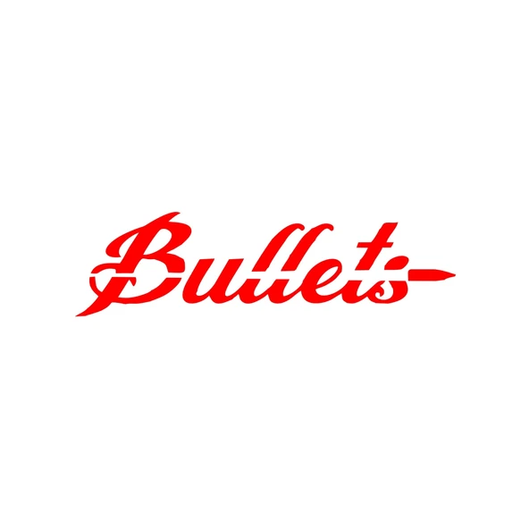 Bullets Araba Sticker 17x17 Cm Kırmızı ürün görseli 1