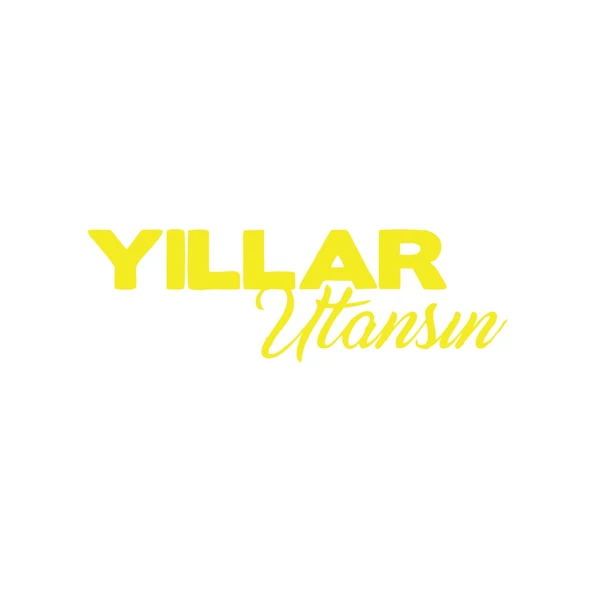 Yıllar Utansın Araba Sticker 17x17 Cm Sarı ürün görseli 1