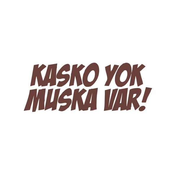 Kasko Yok Muska Var Araba Sticker 17x17 Cm Kahverengi ürün görseli 1