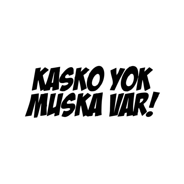 Kasko Yok Muska Var Araba Sticker 17x17 Cm Siyah ürün görseli 1