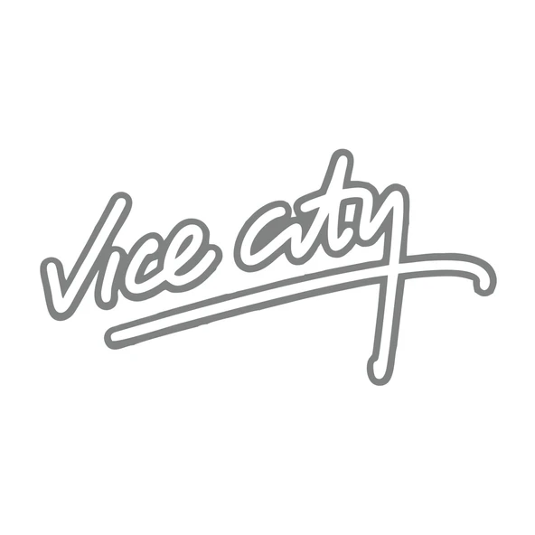 Vice City Araba Sticker 17x17 Cm Gri ürün görseli 1