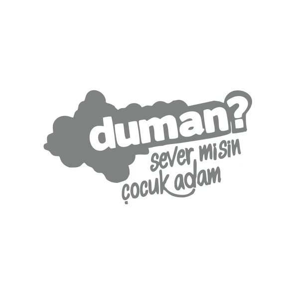 Duman Sever Misin Çocuk Adam Araba Sticker 17x17 Cm Gri ürün görseli 1