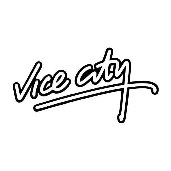 Vice City Araba Sticker 17x17 Cm Siyah ürün görseli 1