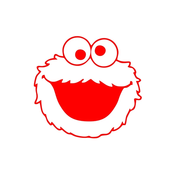 Kurabiye Canavarı Araba Sticker 17x17 Cm Kırmızı ürün görseli 1