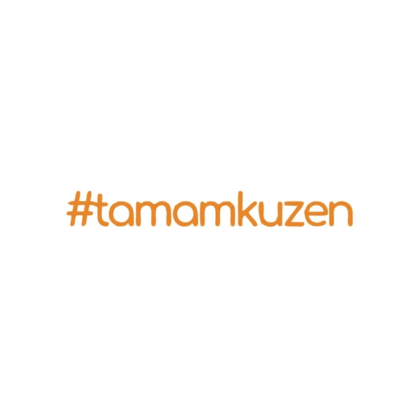 #tamamkuzen Araba Sticker 17x17 Cm Turuncu ürün görseli 1