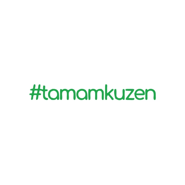 #tamamkuzen Araba Sticker 17x17 Cm Yeşil ürün görseli 1