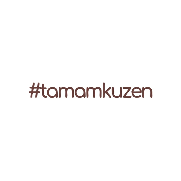 #tamamkuzen Araba Sticker 17x17 Cm Kahverengi ürün görseli 1