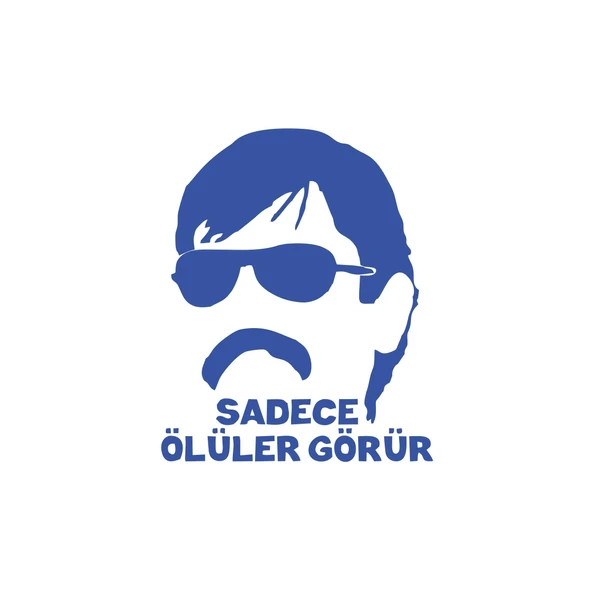 Sadece Ölüler Görür Araba Sticker 17x17 Cm Mavi ürün görseli 1