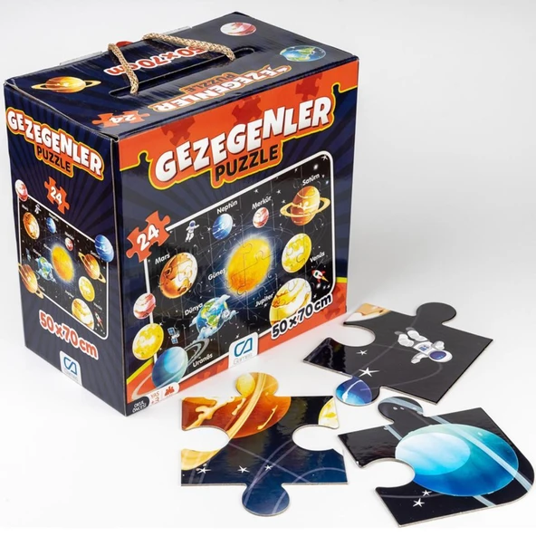 Ca Games 24 Parça Gezegenler Maxi Boy Eğitici Puzzle CA.5026 ürün görseli 1