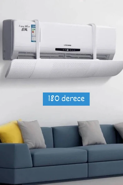 Ayarlanabilir Universal Klima Hava Yönlendirici Delikli Klima Çarpması Önleyici Klima Perdesi 56-90cm ürün görseli 1