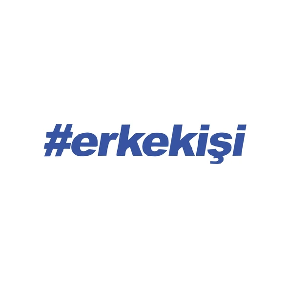 #erkekişi Araba Sticker 17x17 Cm Mavi ürün görseli 1
