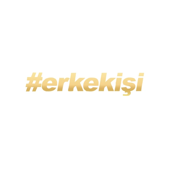 #erkekişi Araba Sticker 17x17 Cm Gold ürün görseli 1