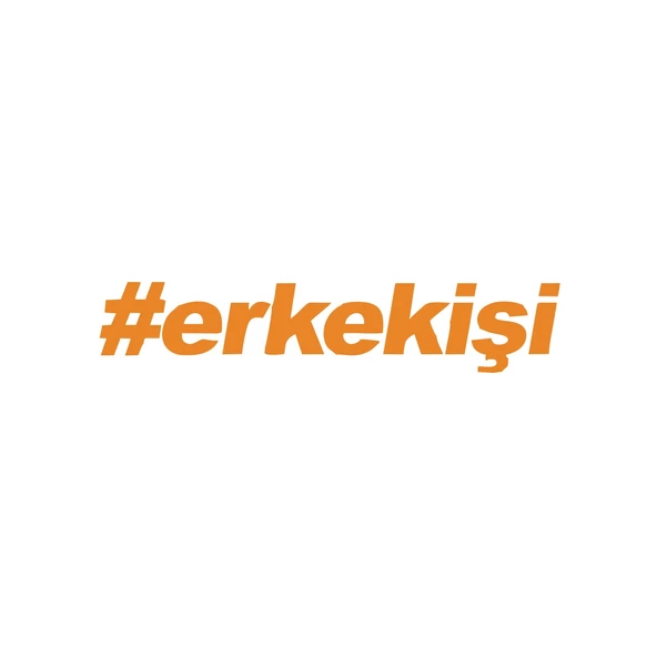 #erkekişi Araba Sticker 17x17 Cm Turuncu ürün görseli 1