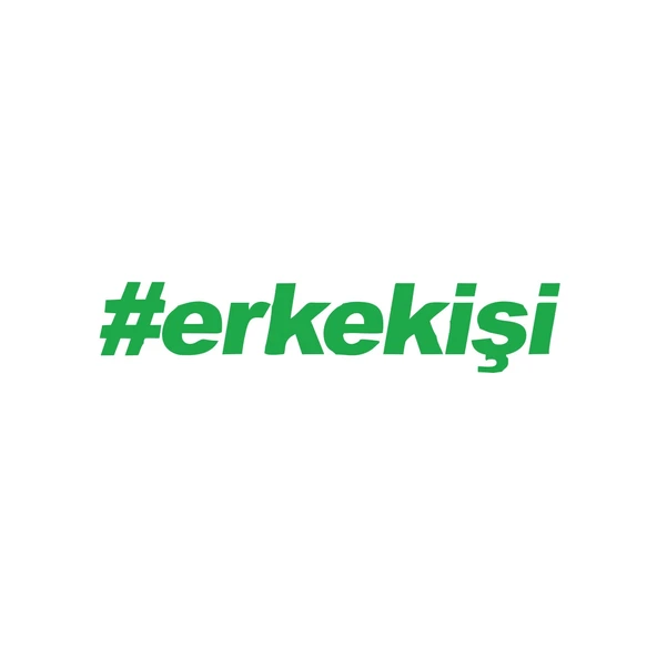 #erkekişi Araba Sticker 17x17 Cm Yeşil ürün görseli 1