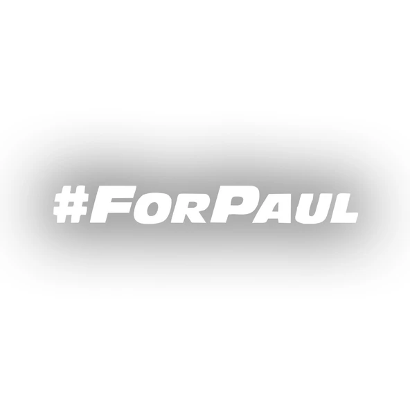 #ForPaul Araba Sticker 17x17 Cm Beyaz ürün görseli 1